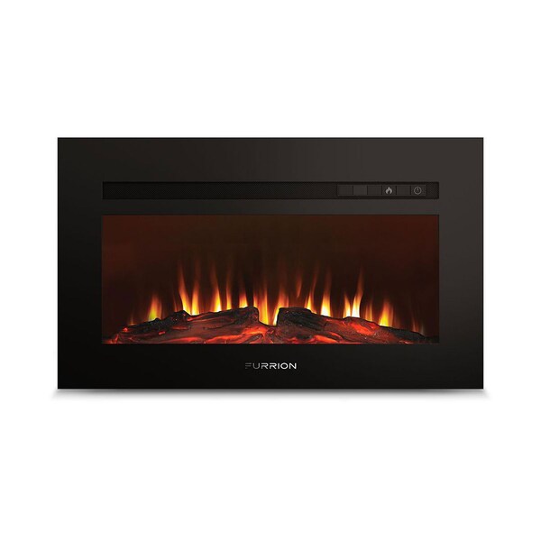 Lippert Lippert 689136 Built-In Electric Fireplace with Wood Platform - 30", Black FF30SW15A-BL - main
